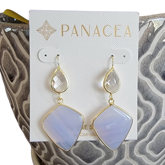 PANACEA Genuine Stone Earrings - Picture 2 of 2